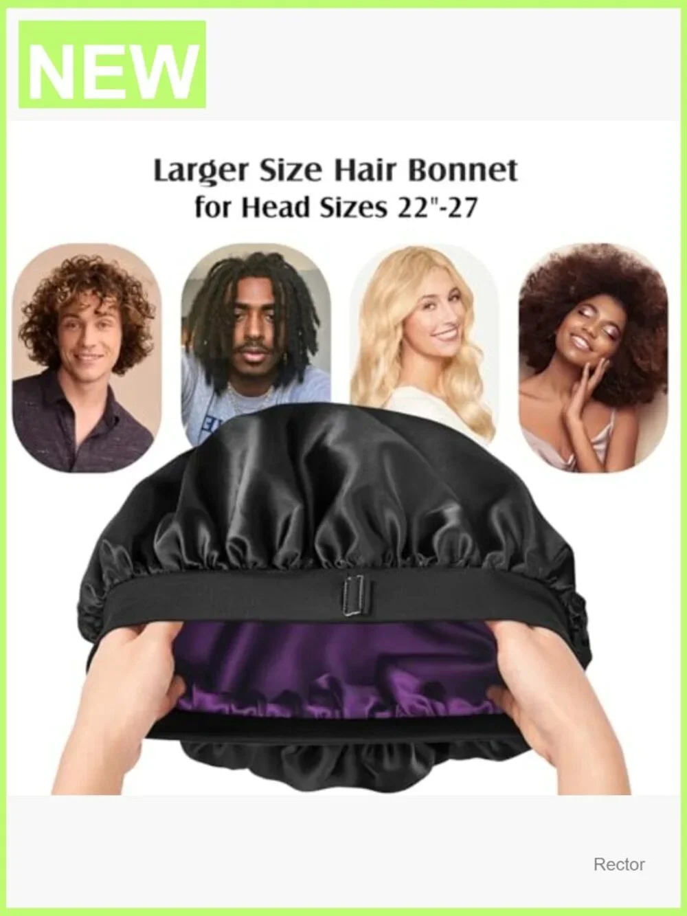 Double Layer Mulberry Silk Bonnet for Sleeping, Adjustable & Non-Slip Sleep Cap